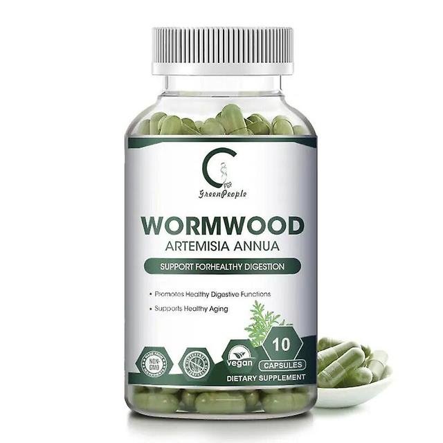 Visgaler Natural herbal Wormwood Capsule Warm uterus Relieving dysmenorrhea Sterilize Support &Aid digestion Anti-aging 10PCS on Productcaster.