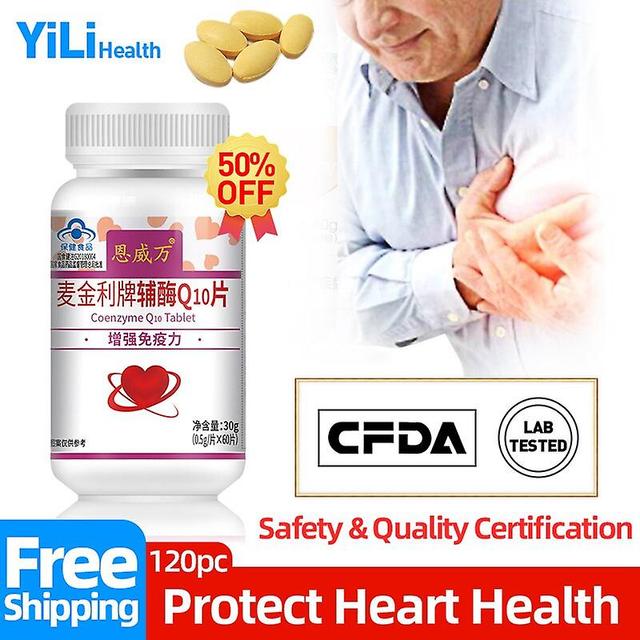 Coscelia Coenzyme Q10 Teblet Coq10 Tablet Cardiovascular Support Heart Health Supplements Improve Anti Aging Care Non-gmo Cfda Approved 1bottle 60pc on Productcaster.