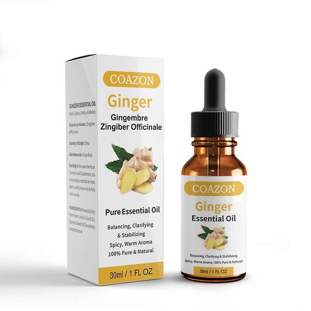 30ml Natural Ginger Oil Belly Drainage Therapy Plant Essential Oil on Productcaster.