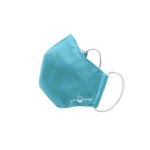 Green Sprouts Reusable Adult Face Mask, Small, Aqua 1 Count (Pack of 1) on Productcaster.