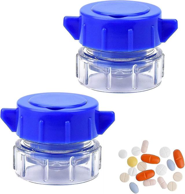 Pill Crusher And Grinder, Professional Pill Pulverizer, Tablet Crusher For Pills, Vitamins, Tablets 2Pcs on Productcaster.