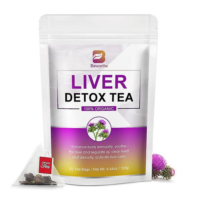 Huamade Hu Organic Milk Thistle Teabag Supports Liver Health,cleanse,detox&repair Fatty Liver Aid Digestion Herbal Tea Polyphenols Hu 42 days on Productcaster.