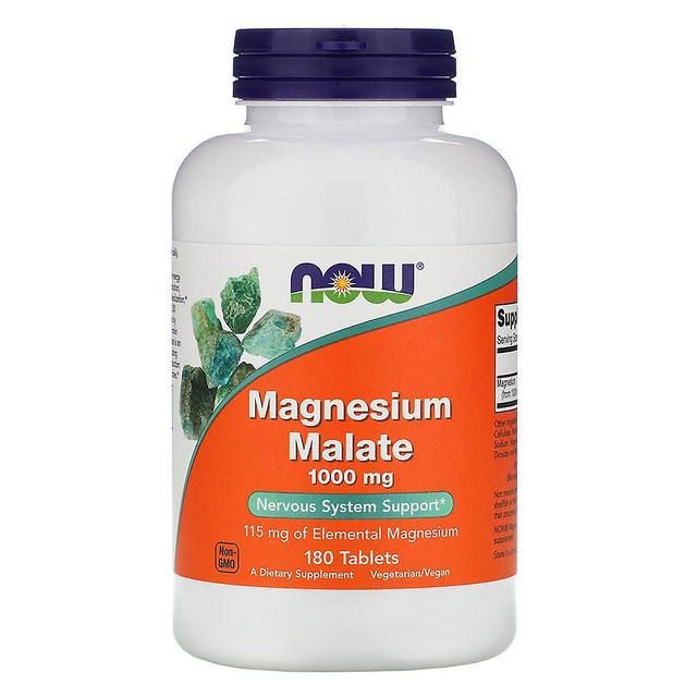 Now Foods, Magnesium Malate, 1,000 mg, 180 Tablets on Productcaster.