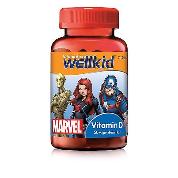 Vitabiotics Vitabiotika Wellkid Marvel D-vitamin Vegansk jordbærsmag Sunde gummier on Productcaster.