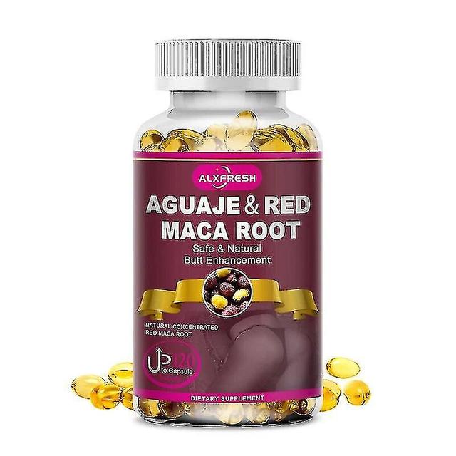 3x Natural Plant Aguaje & Redmaca Capsules Extract For Big Butt Buttocks Enlargement Hip Up, Increase Hips, Make The Ass Bigger 1X Bottle 120pcs on Productcaster.