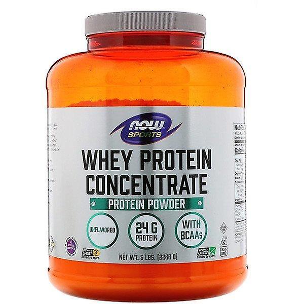 Now Foods, Deportes, Concentrado de proteína de suero de leche, sin sabor, 5 lbs (2268 g) on Productcaster.