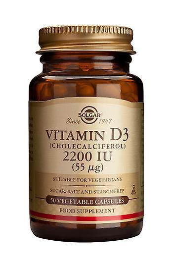 Solgar Vitamin D3 2200 IU Vegetabilske kapsler, 50 on Productcaster.