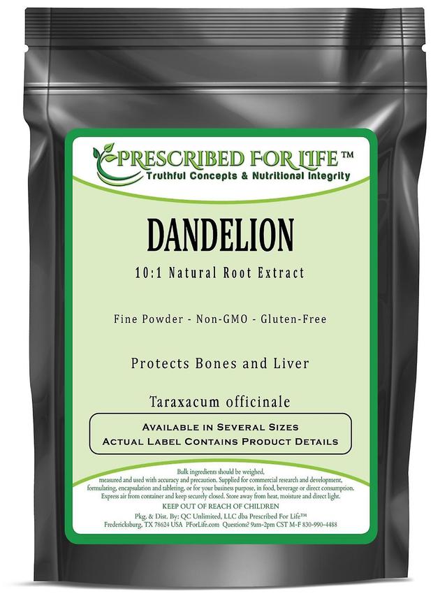 Prescribed For Life Dandelion - 10:1 Natural Root Fine Powder Extract (Taraxacum officinale) 12 oz (340 g) on Productcaster.