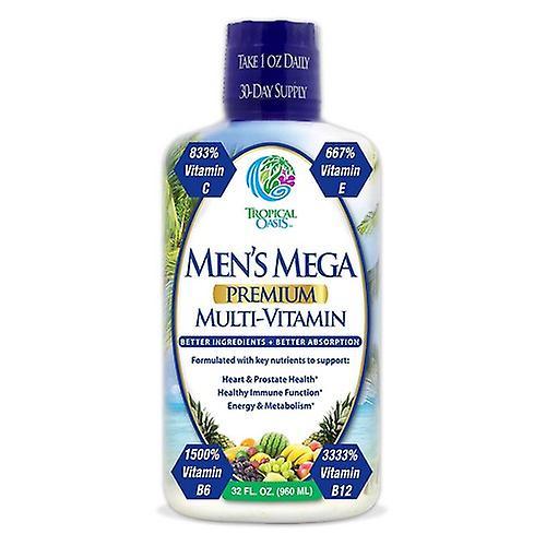 Tropical Oasis Men's Mega Premium Multivitamin, 32 Oz (Pack of 1) on Productcaster.