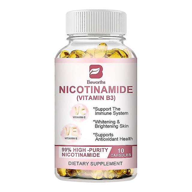 Guoguo B-3 Nicotinamide Capsules Antioxidatie verminderen Kleur Vlek Verhelderende Huidskleur Immuun Ondersteuning B3 Complex Vitamine supplementen... on Productcaster.