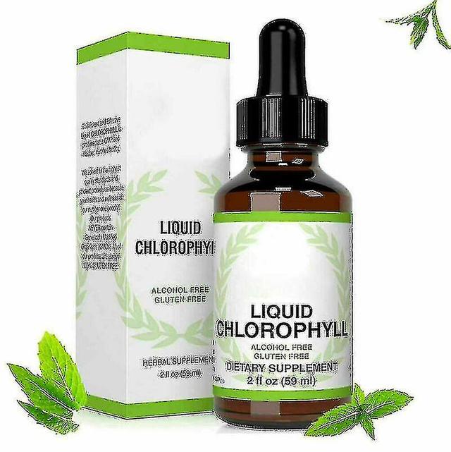 59ml Chlorophyll All-natural Extract Liquid Drops Water Soluble Mintflavour on Productcaster.