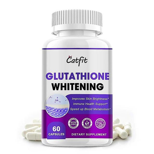 Catfit 120pcs Glutathione Powerful Whitening Capsule Collagen Spots Remove Anti-aging Dull Skin Care Hyaluronic Acid Supplementhuamade Huamade 60pcs on Productcaster.