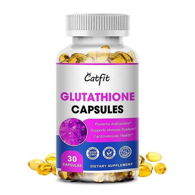 Eccpp Catfit Glutathione Collagen Capsules Energy Brain Bone Health Skin Whiten Liver Cleanse Anti-aging Hyaluronic Acid Supplement 30 pcs on Productcaster.