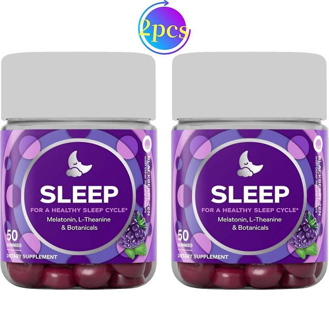 1-pack Sleep Gummies, Sleep Support, 3 Mg Melatonine, L-theanine, Kamille, Citroenmelisse, Sleep Aid, Blackberry 2PCS on Productcaster.