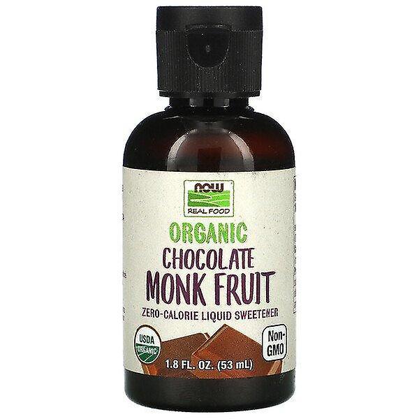 Now Foods, Real Food, Organic Monk Fruit, Zero-Calorie Liquid Sweetener, Chocolate, 1.8 fl oz (53 ml on Productcaster.