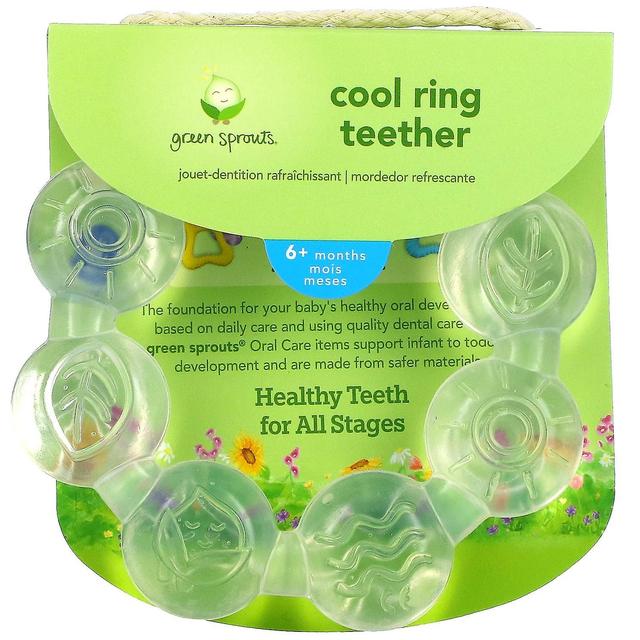 Green Sprouts, Cooling Ring Teether, 6+ Months, Clear, 1 Teether on Productcaster.