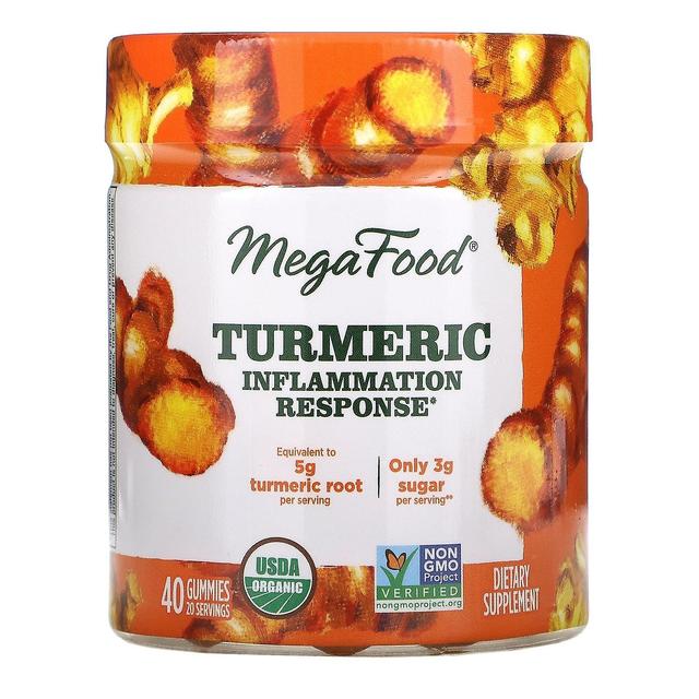 MegaFood, Turmeric, Inflammation Response, 40 Gummies on Productcaster.