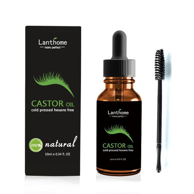 Buy 1 Get 1 Free10ml Castor Oil Mascara To Grow Eyebrows Portable Mild Mascara With Eyelash Brush Easy To Use on Productcaster.