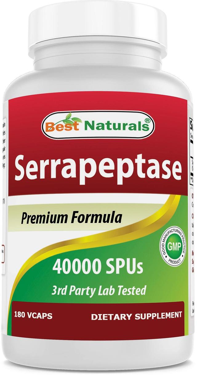 Best naturals serrapeptase 40000 spus 180 vegetarian capsules on Productcaster.