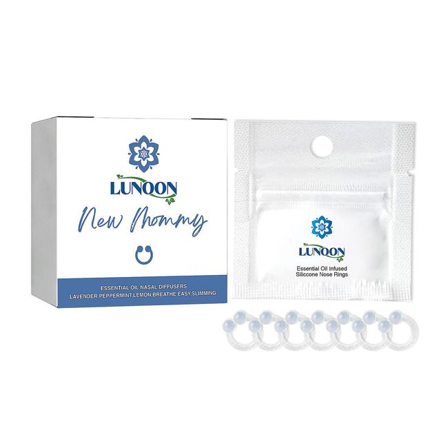 New Arrive 7Pcs/Box Slimming Detoxifying Essential Oil Nose Ring, Super Slim Nasal Ring 1pc on Productcaster.