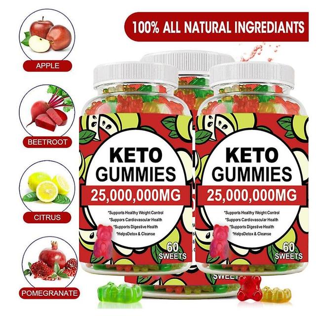 3bottle Ketone Gummies Apple Cider Vinegar Keto Bear & Boost Immune on Productcaster.