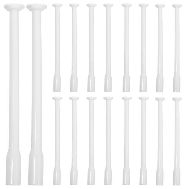 20pcs Disposable Vaginal Applicators Portable Suppository Applicators Household Lubricant Shooters White 13.5x1cm on Productcaster.