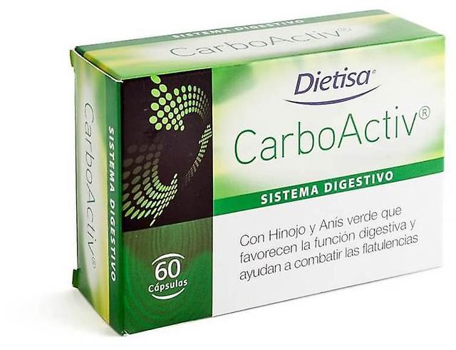 Dietisa Carboactiv 60 kapsler on Productcaster.