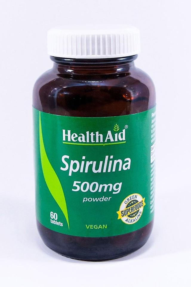 Health Aid Hälsa stöd Spirulina 500mg, 60 tabletter on Productcaster.