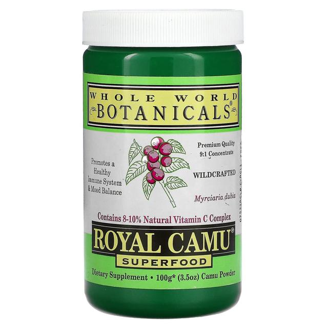 Whole World Botanicals Koko maailman kasvit, Royal Camu Superfood, 3,5 oz (100 g) on Productcaster.