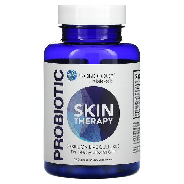 Belle+Bella, Probiology, Probiotic Skin Therapy, 30 Billion CFU, 30 Capsules on Productcaster.