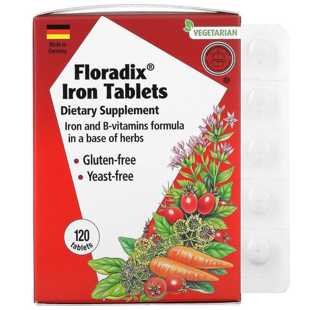 Gaia Herbs, Floradix, Iron Tablets, 120 Tablets on Productcaster.