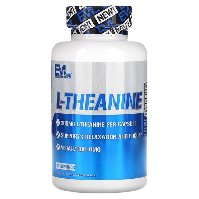 EVLution Nutrition, L-Theanine, 200 mg, 60 Veggie Capsules on Productcaster.