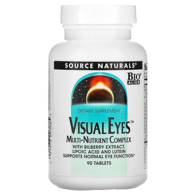 Source Naturals Källa Naturals, visuella ögon, Multi-Nutrient Complex, 90 tabletter on Productcaster.