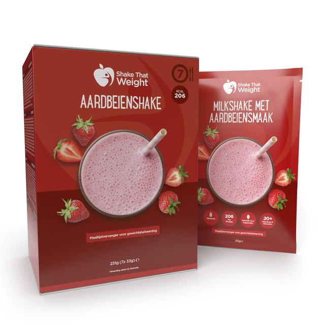 Shake That Weight Strawberry flavoured meal shake (box of 7 servings) on Productcaster.