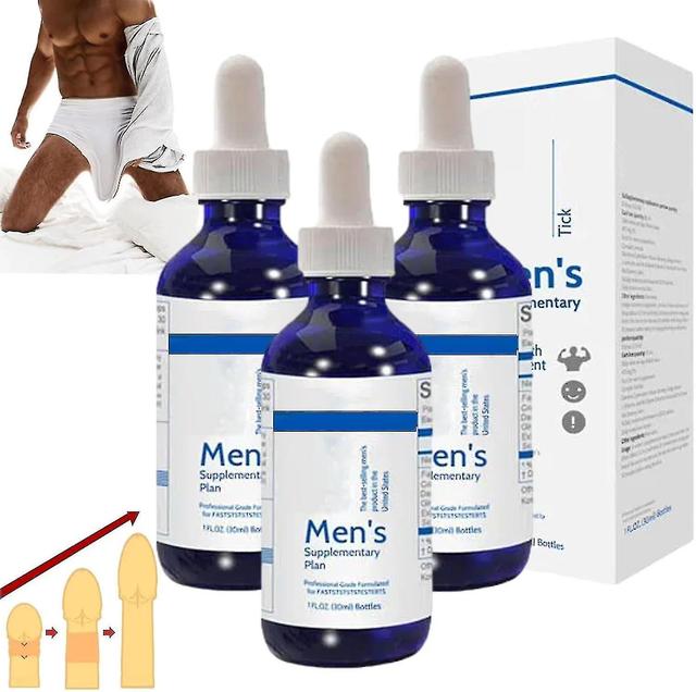 3x Blue Direction Benefit Drops for Men, Mans Enlargement Oil, Men Energy for Care Delay Performance Boost Strength Enlarge Oil - 30ml 3pcs - 30ml on Productcaster.