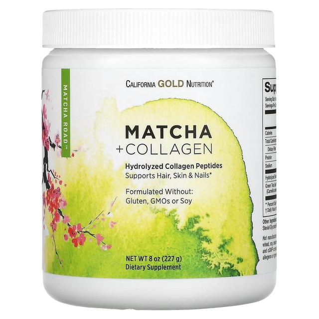 California Gold Nutrition, MATCHA ROAD, Matcha + Kollagen, 8 oz (227 g) on Productcaster.