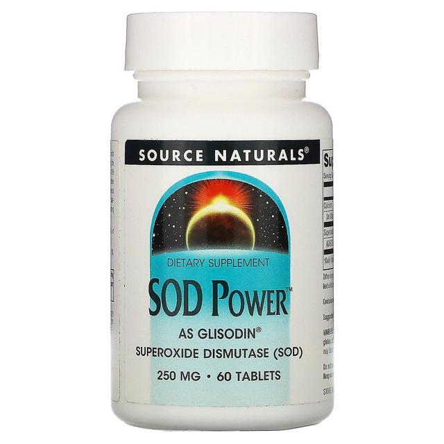 Source Naturals, SOD Power, 250 mg, 60 Tablets on Productcaster.