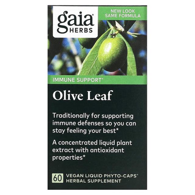 Gaia Herbs Gaia urter, olivenblad, 60 veganske flydende phyto-caps on Productcaster.