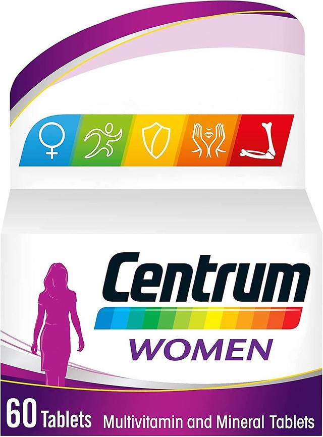 Centrum Women Multivitamiinitabletit Mineral Essential Ravintoaine D-vitamiini 60 välilehteä on Productcaster.