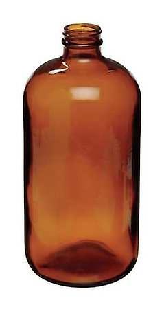 Prescribed For Life Amber Glass Dropper Bottle - Boston Round Style Without Cap 22-400, 4 oz on Productcaster.