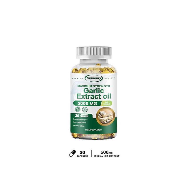 Vorallme High-quality Garlic Oil Capsules, Lower Cholesterol, Prevent Cardiovascular And Cerebrovascular Fat Deposition, Advanced Formula 30 Capsules on Productcaster.