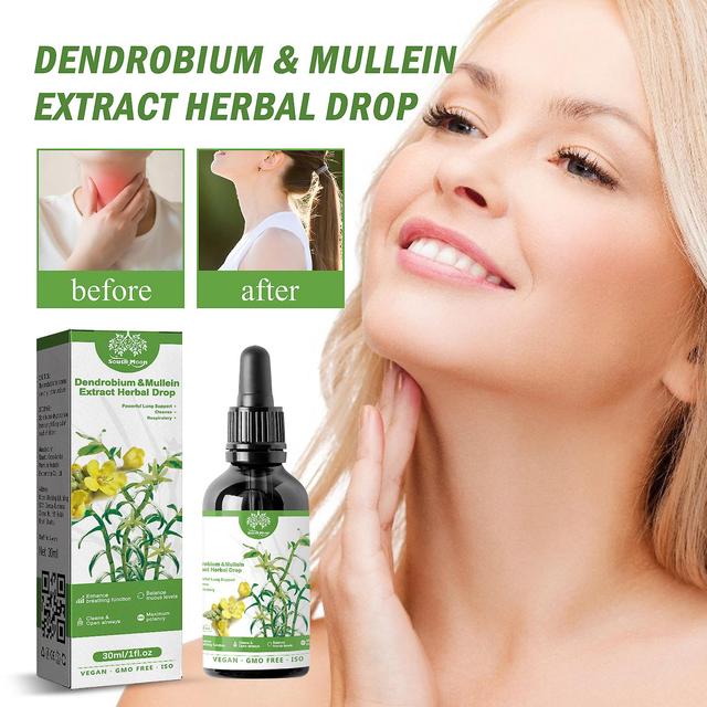 50% off-IN STOCK-30ml Herba Lung Health Essence Dendrobium Mullein Extract Herba Drops Serum on Productcaster.