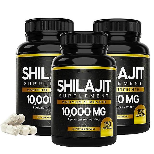 3pcs Pure Shilajit 150 Caps- 100% Pure Himalayan Shilajit - Fulvic Acid on Productcaster.