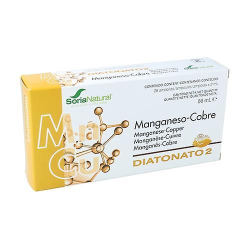 Soria Natural Diatonate 2 Manganese-Copper 28 vials on Productcaster.