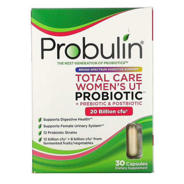 Probulin, Total Care Women's UT Probiotic, 20 milliarder CFU, 30 kapsler on Productcaster.