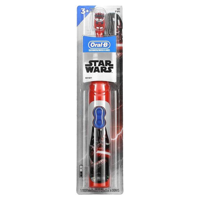 Oral-B, Crianças, Escova de dentes Alimentada pela Bateria, Macia, 3+ Anos, Star Wars, 1 Escova de Dentes on Productcaster.