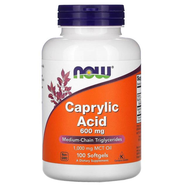 NOW Foods, Caprylic Acid, 600 mg, 100 Softgels on Productcaster.