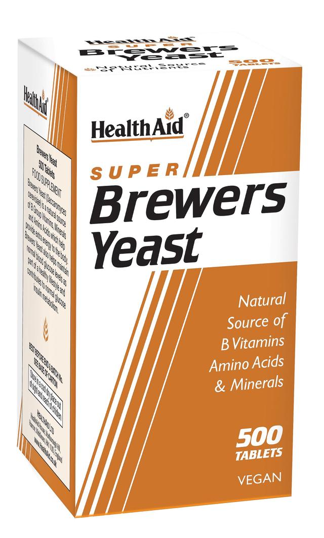 Health Aid Gesundheitshilfe Super Bierhefe 500's on Productcaster.