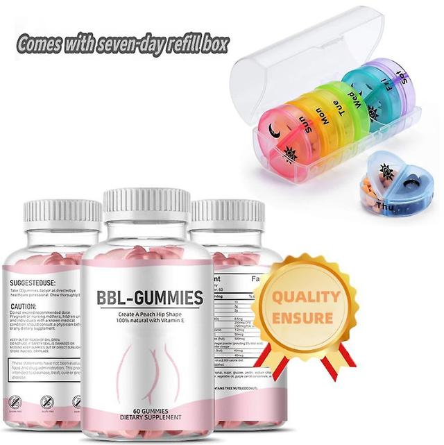 Women's Butt Lift Gummies Hot Selling Wholesale Breast Enlargement Gummies Comes With Seven-day Refill Box 3PCS on Productcaster.