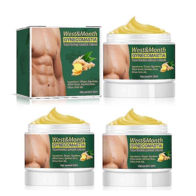 Casiab Solipac Gynecomastia Tightening Ginger Cream (3pc) - Natural Solution For Chest Fat Reduction on Productcaster.